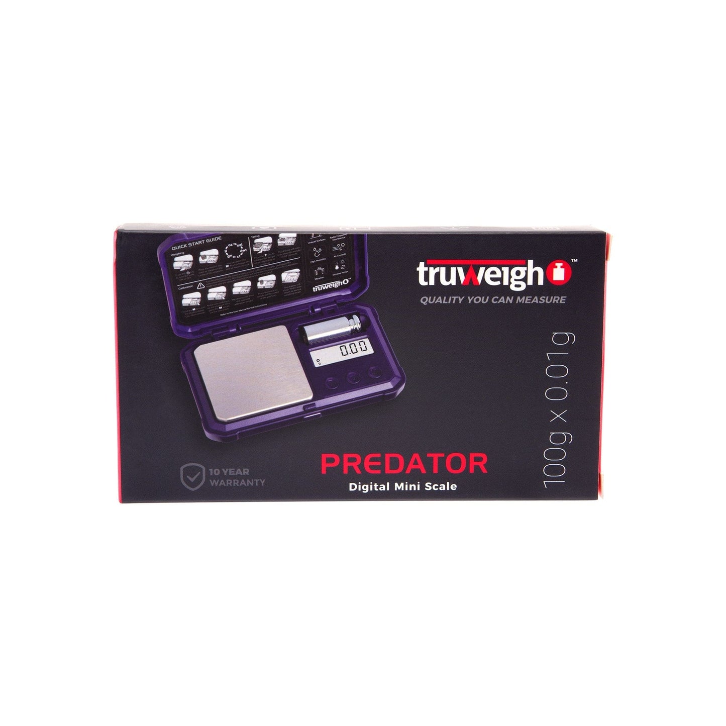 Truweigh Scales Predator Mini Scale with Weight – 100g x 0.01g