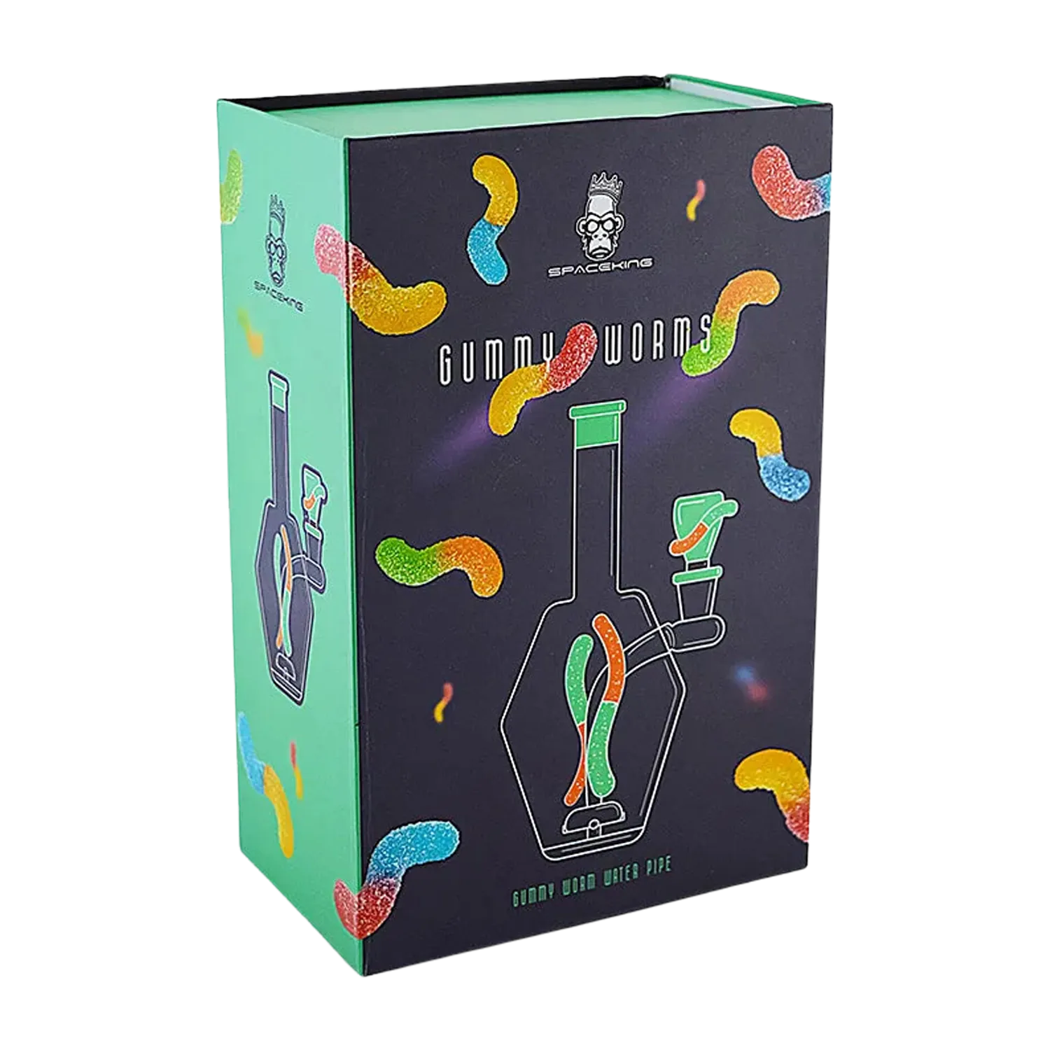 Space King Gummy Worms Water Pipe
