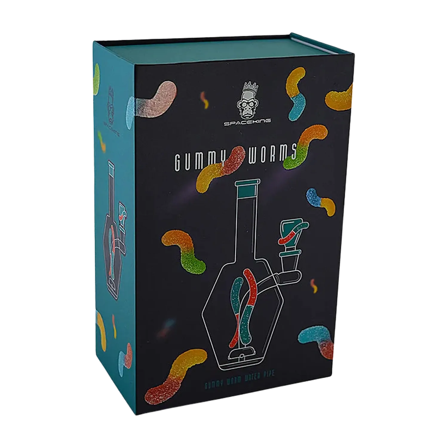 Space King Gummy Worms Water Pipe