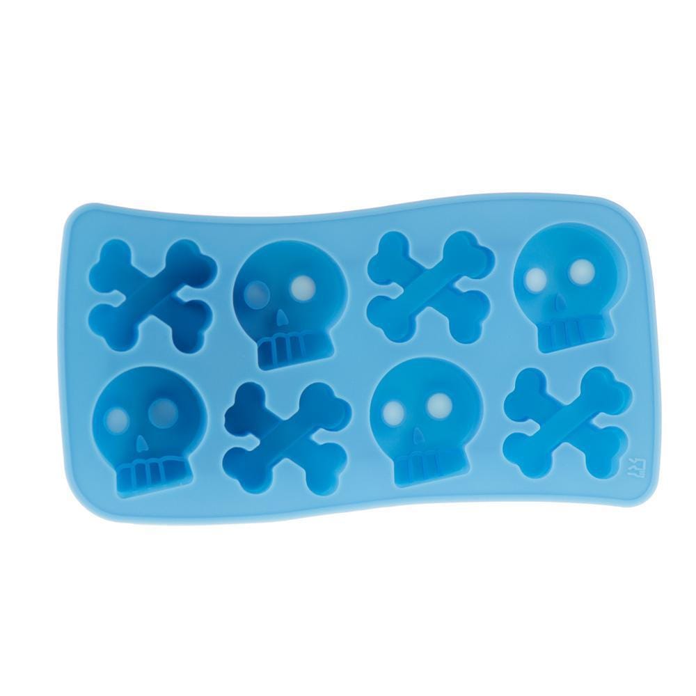 Daily High Club Bakeware Blue Silicone Ice Cube "Skull & Crossbone"