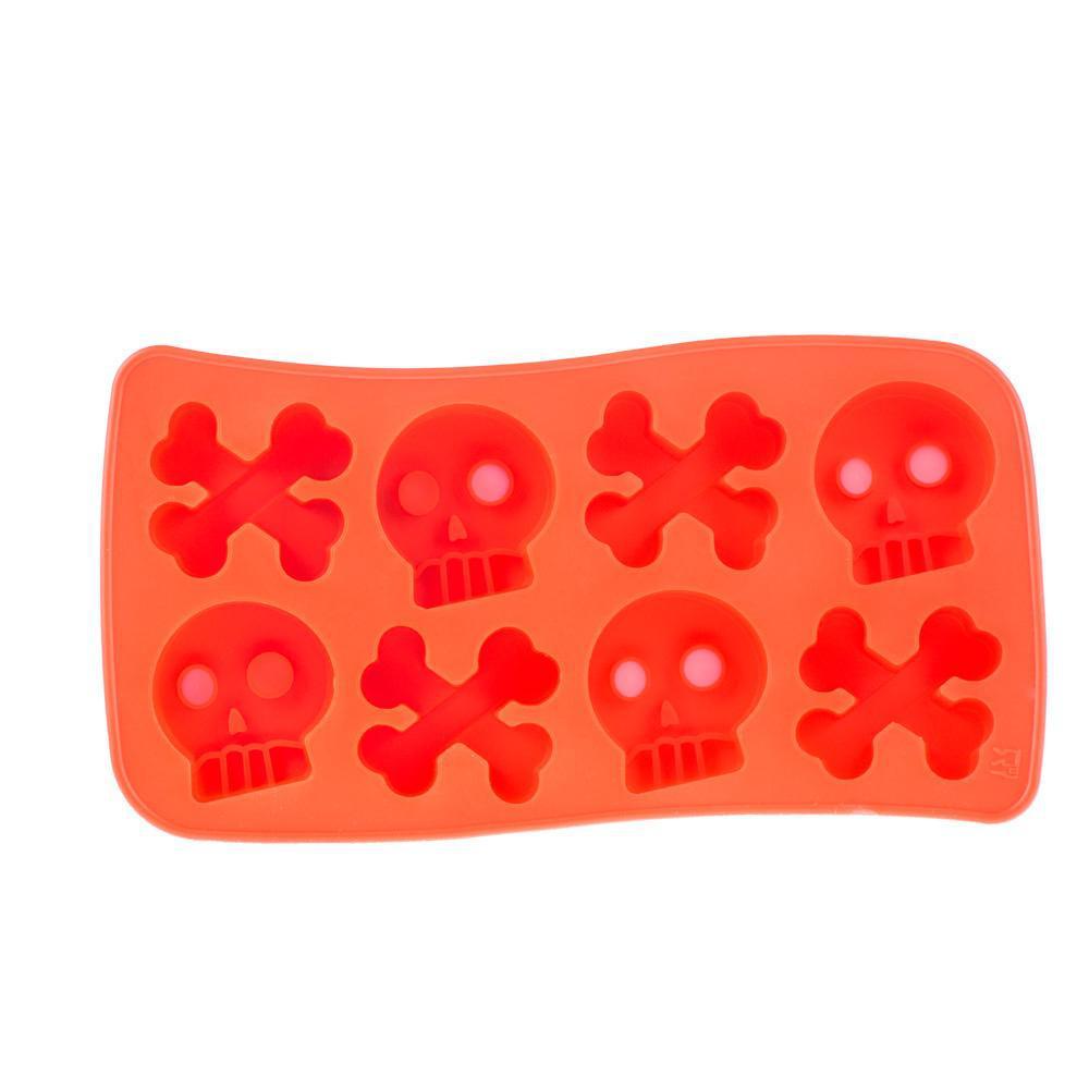 Daily High Club Bakeware Red Silicone Ice Cube "Skull & Crossbone"