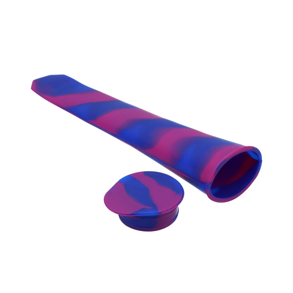 Daily High Club Bakeware Purple Silicone Ice Pop Mold with Lid 8"