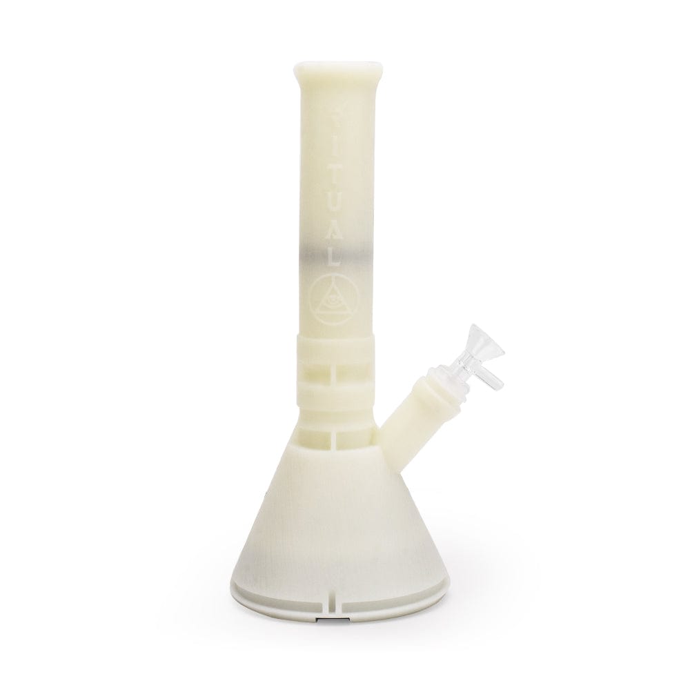 Ritual Bong 12'' Deluxe Silicone Modular Beaker - Titanium White UV