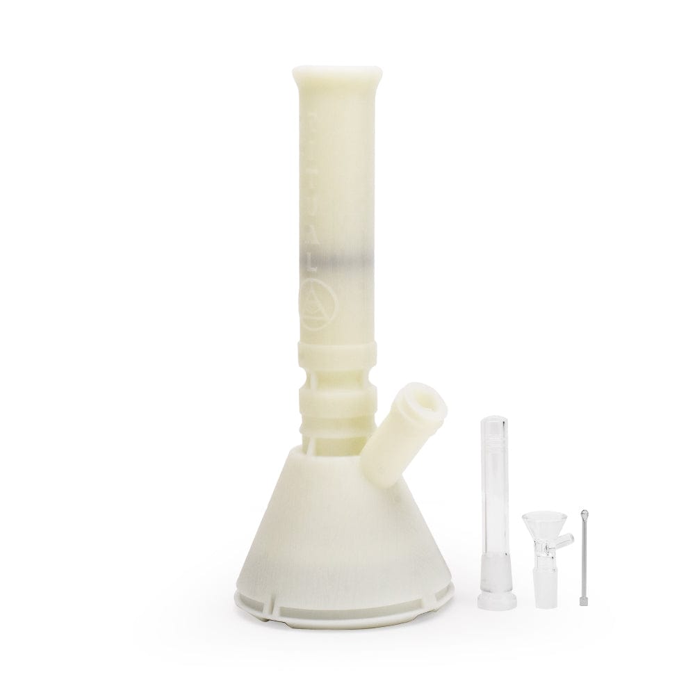 Ritual Bong 12'' Deluxe Silicone Modular Beaker - Titanium White UV