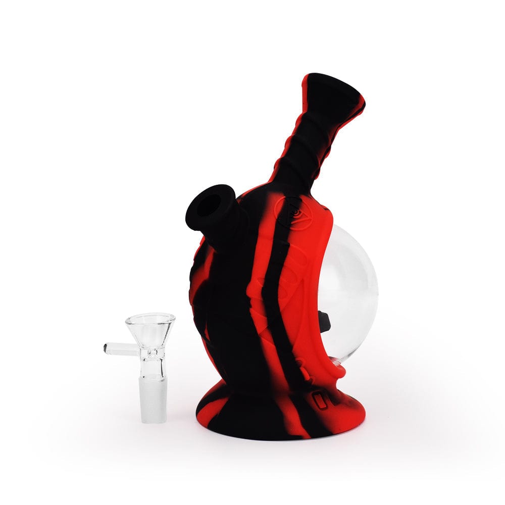 Ritual Bubbler 7.5'' Silicone Astro Bubbler - Black & Red