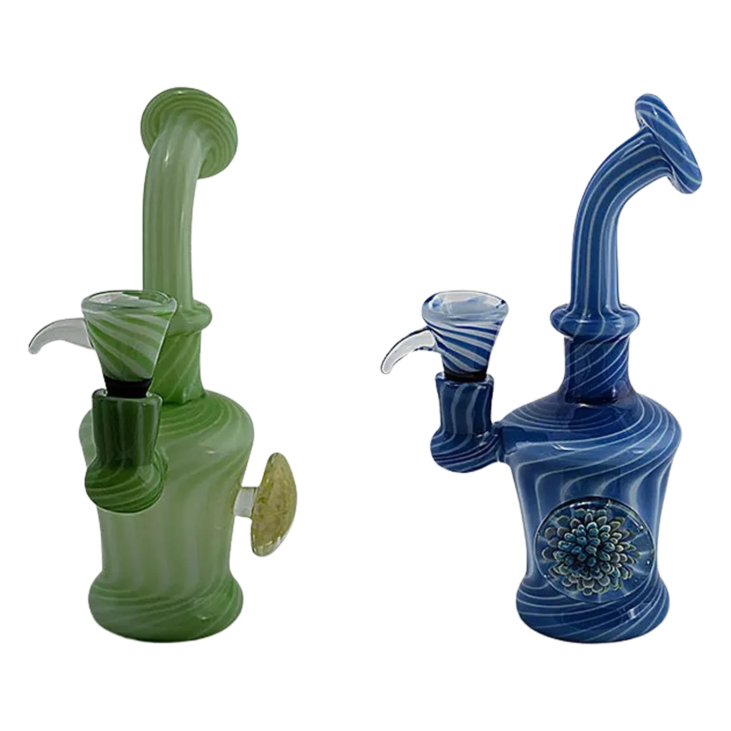 Slime Marble Water Pipe - 6 Inches