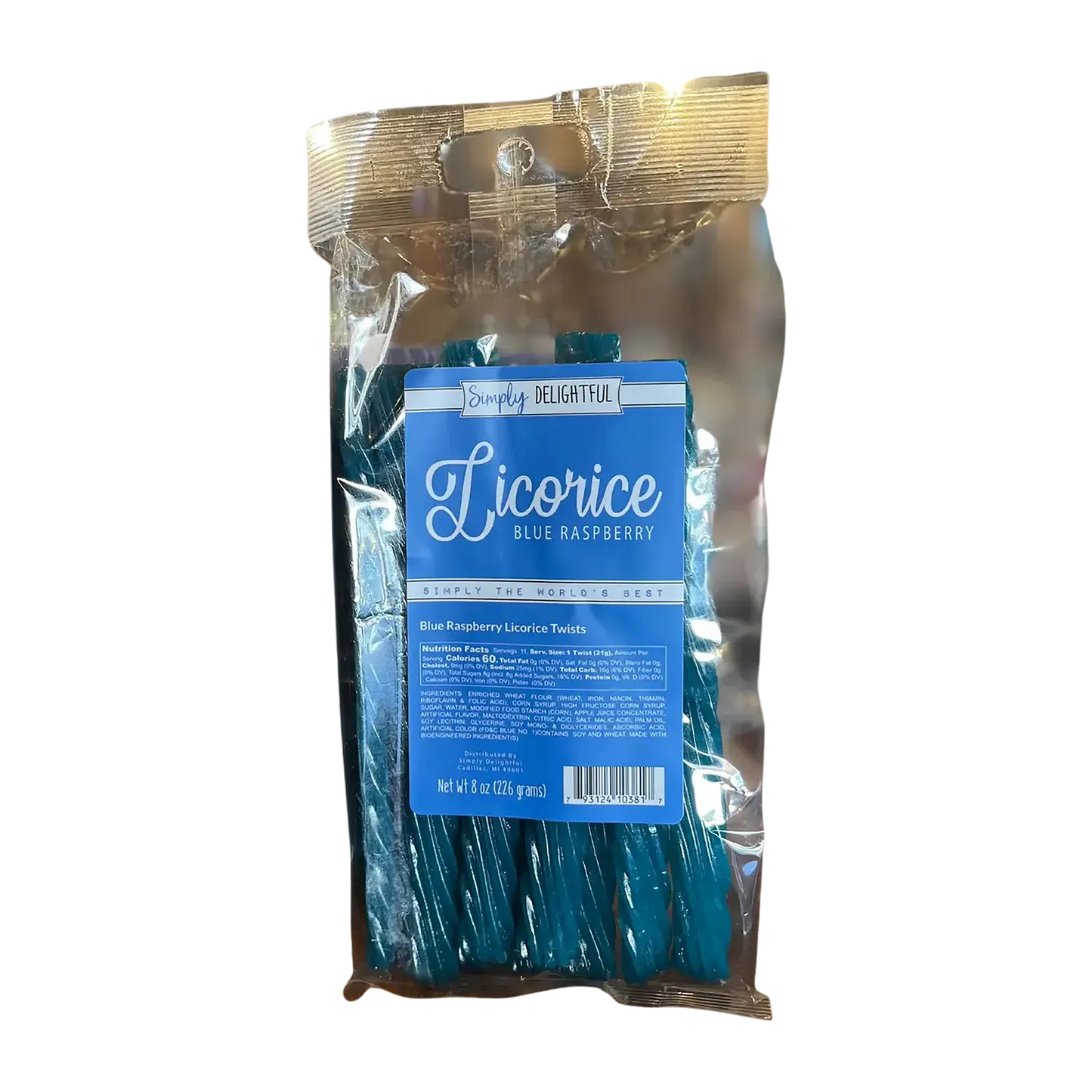 Simply Delightful Blue Raspberry Licorice