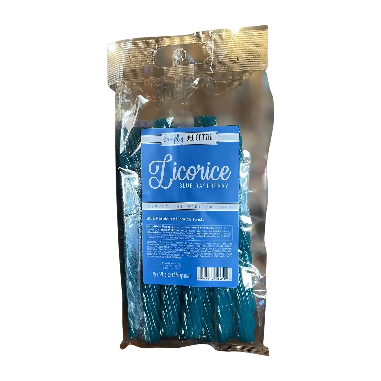 Simply Delightful Blue Raspberry Licorice