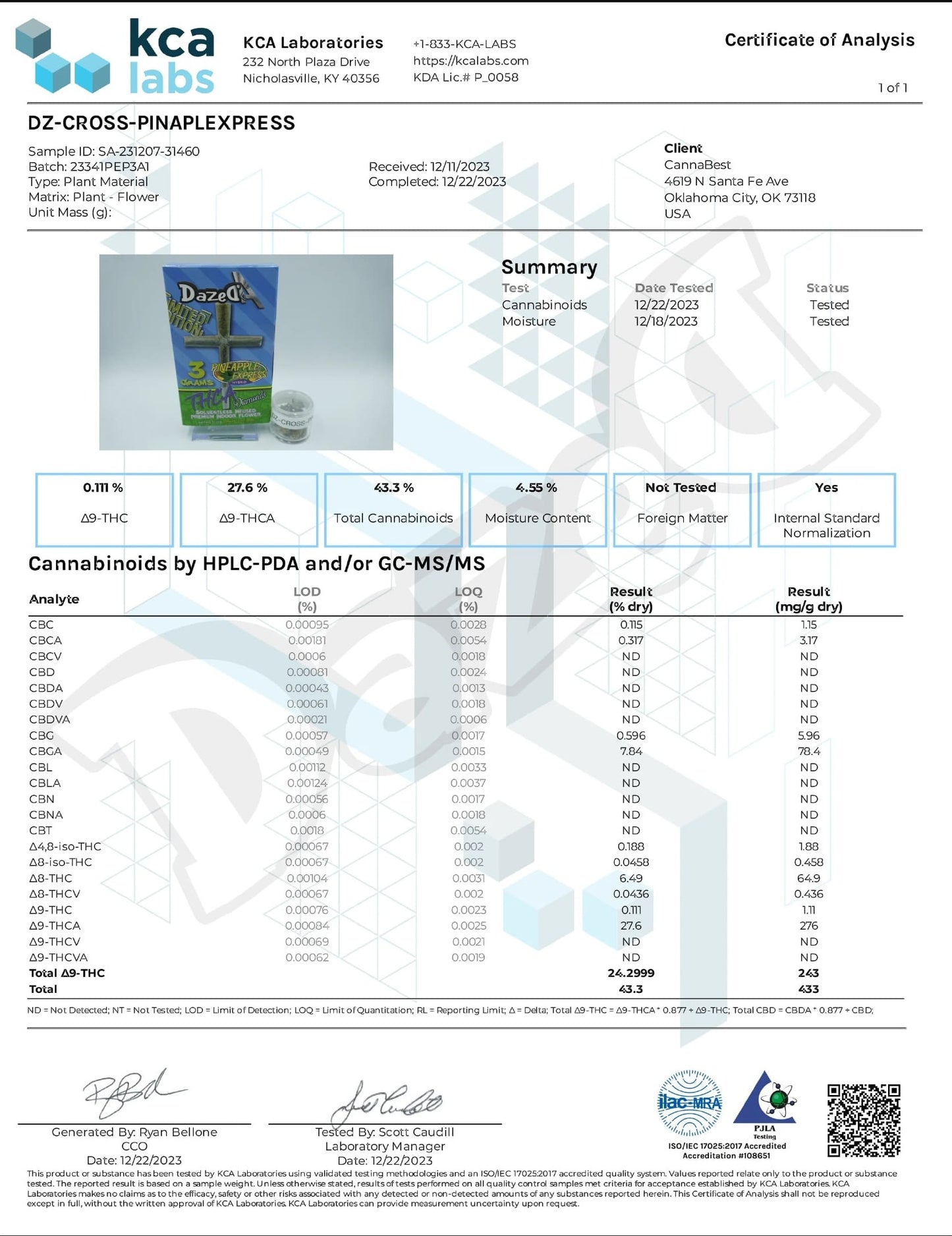 Dazed THC Blend Infused Cross Pre-Roll | 3g