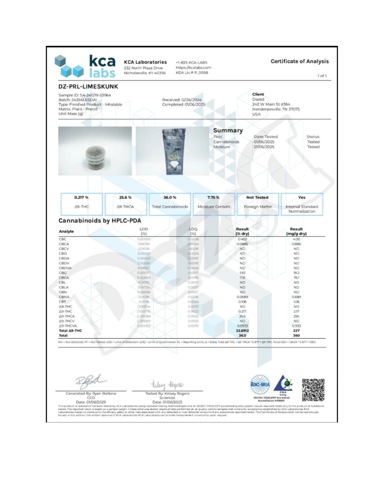 Dazed Icewalkerz THCA Pre-Rolls - .75g / 1pc / Assorted Strains 25CT JAR