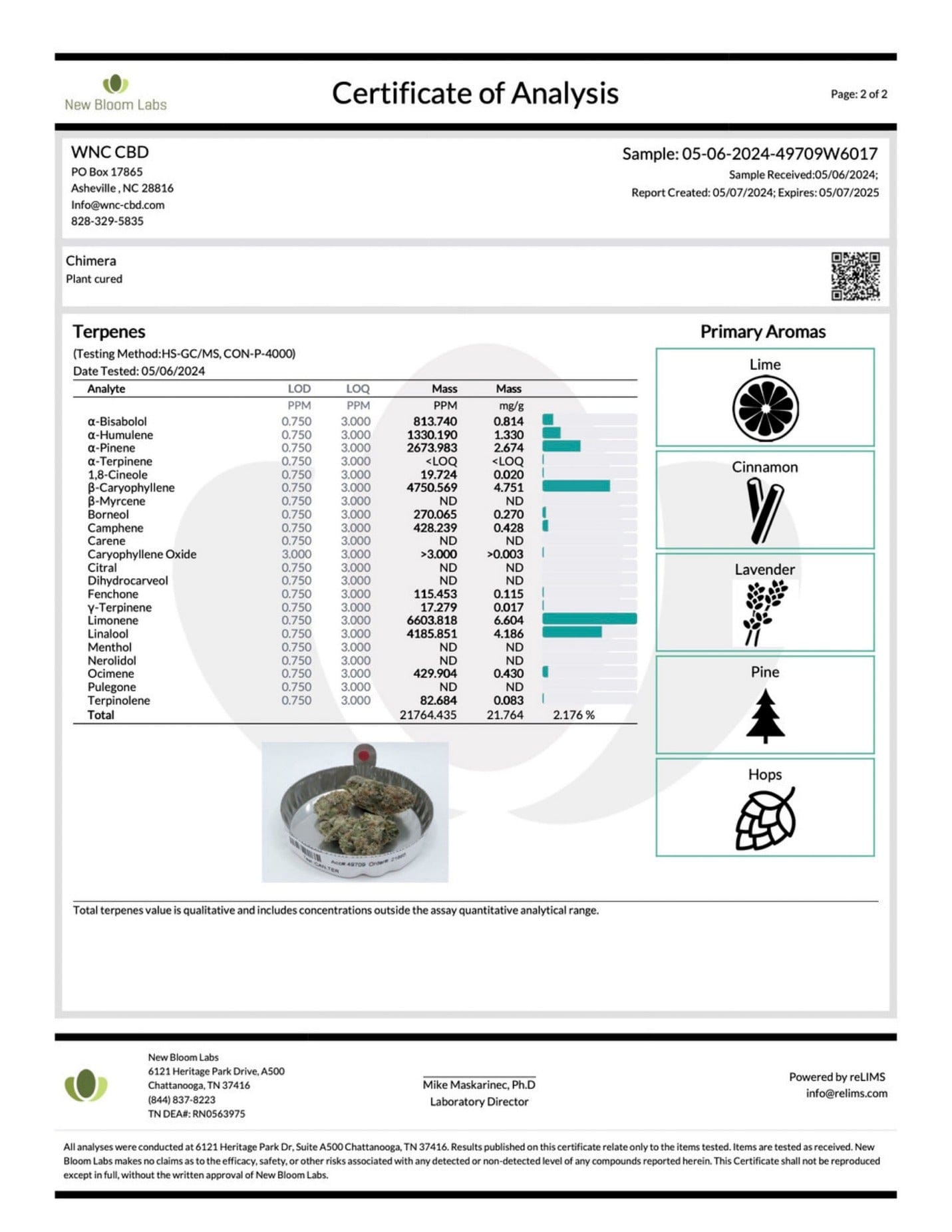 WNC CBD High THCA Indoor Hydro Flower | 3.5g