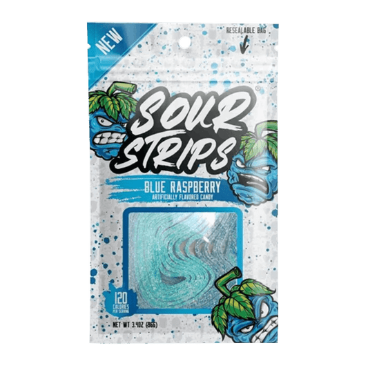 Sour Strips Snacks Sour Strips - Blue Raspberry Candy Strips