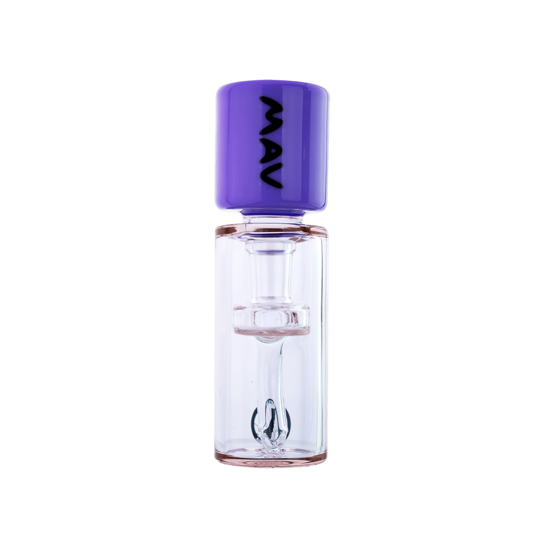 MAV Glass Dab Rig Purple Milk and Purple Full Color 2 Tone Spraycan Rig