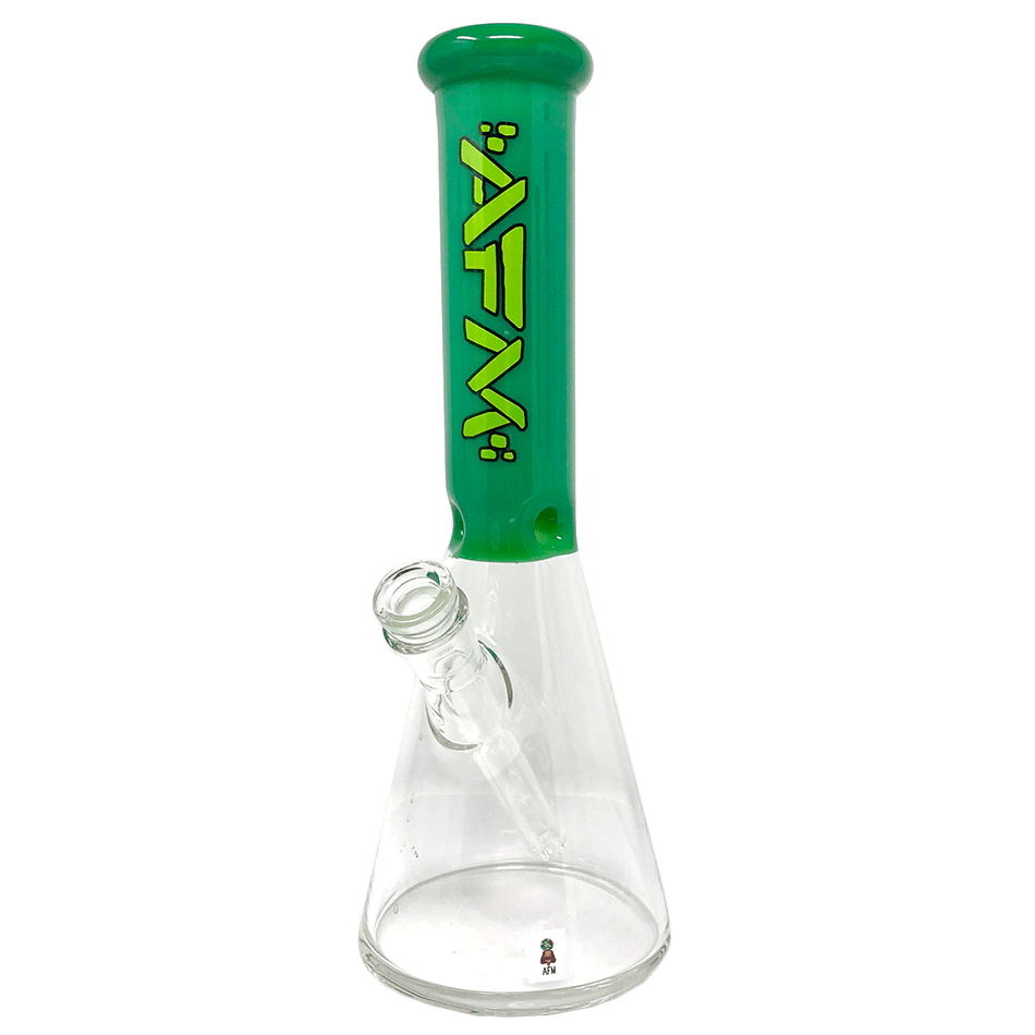 AFM Smoke Waterpipes Forest Green 12" AFM Glass Extraterrestrial Colored Glass Sleeve Beaker Bong