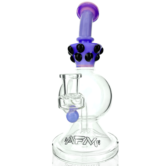 AFM Smoke Dab Rig Purple 9" AFM Crown Glass Dab Rig