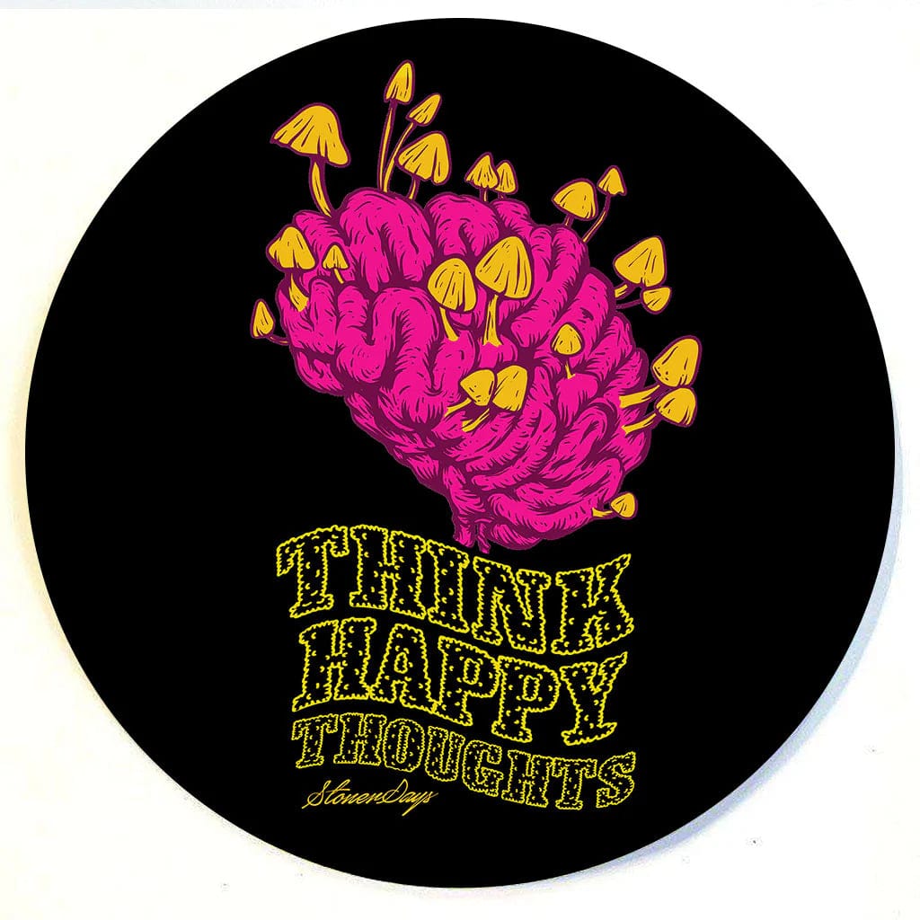 StonerDays Think Happy Thoughts Stonerdays Round Dab Mats