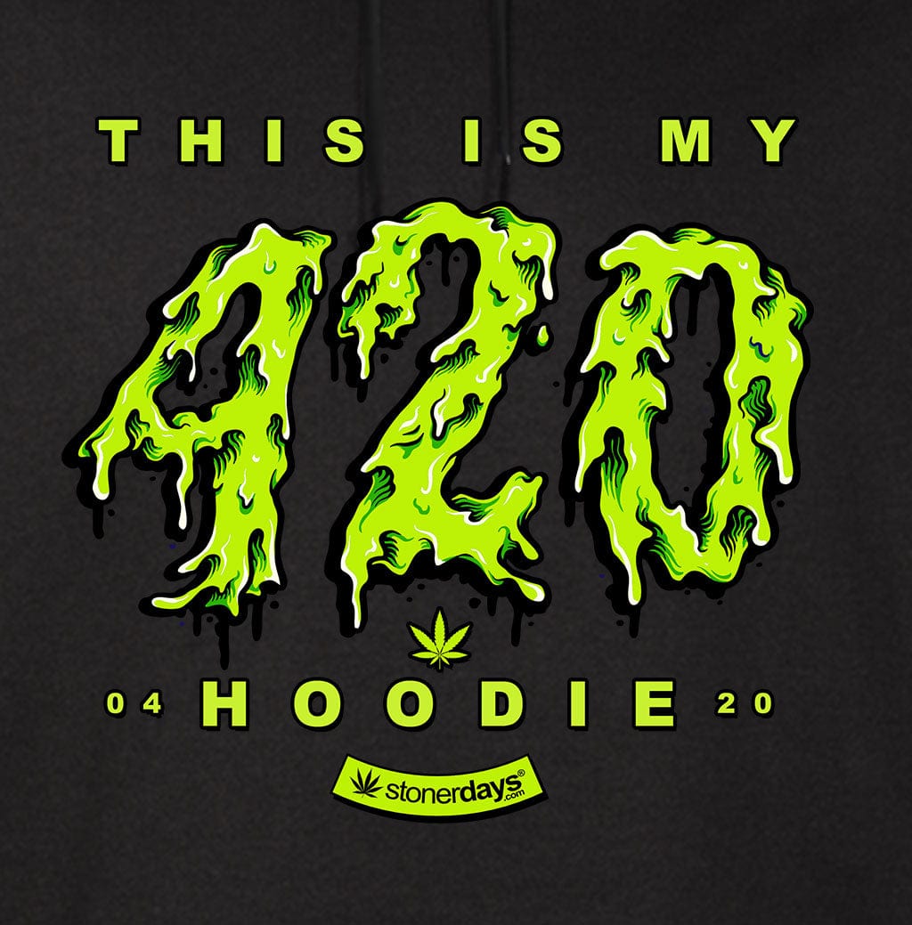 StonerDays Apparel This is my 420 Hoodie Crop Top