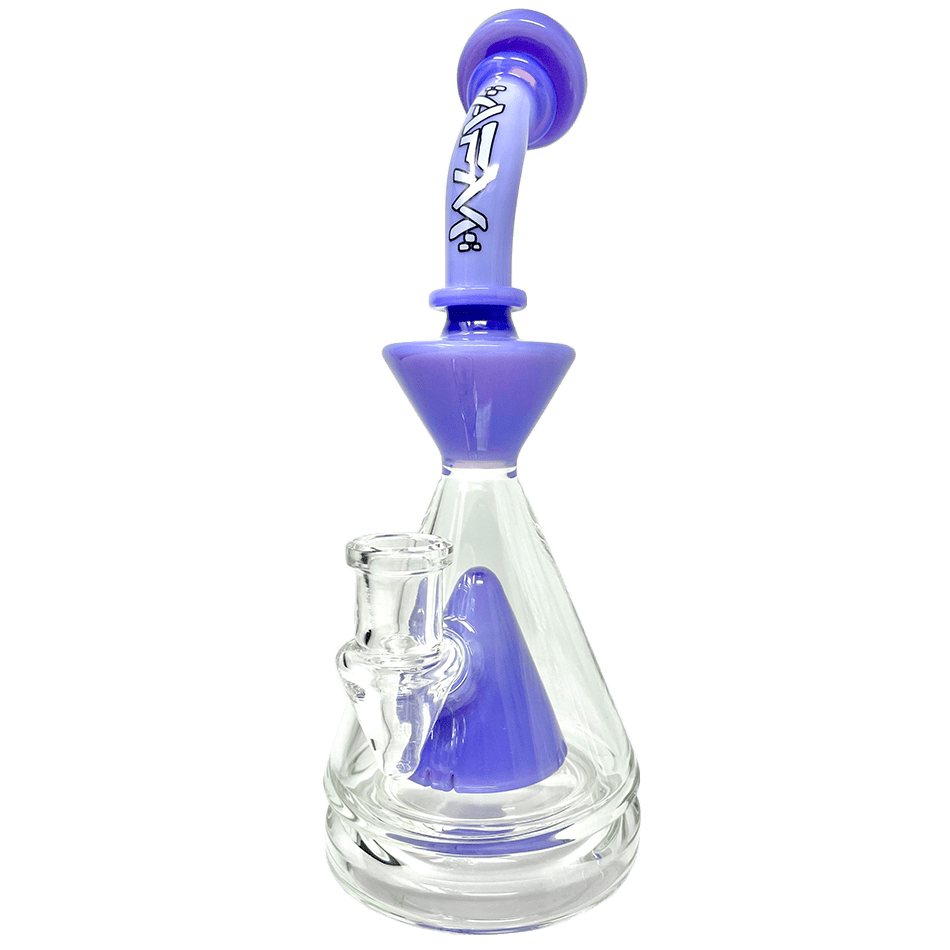 AFM Smoke Dab Rig Purple 9" AFM Pyramid Perc Glass Dab Rig