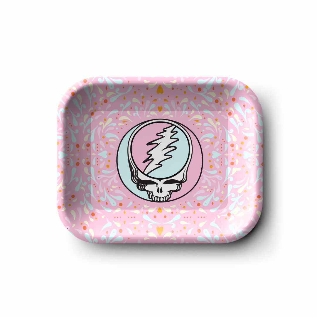 Blazy Susan Grateful Dead Metal Rolling Tray - Small