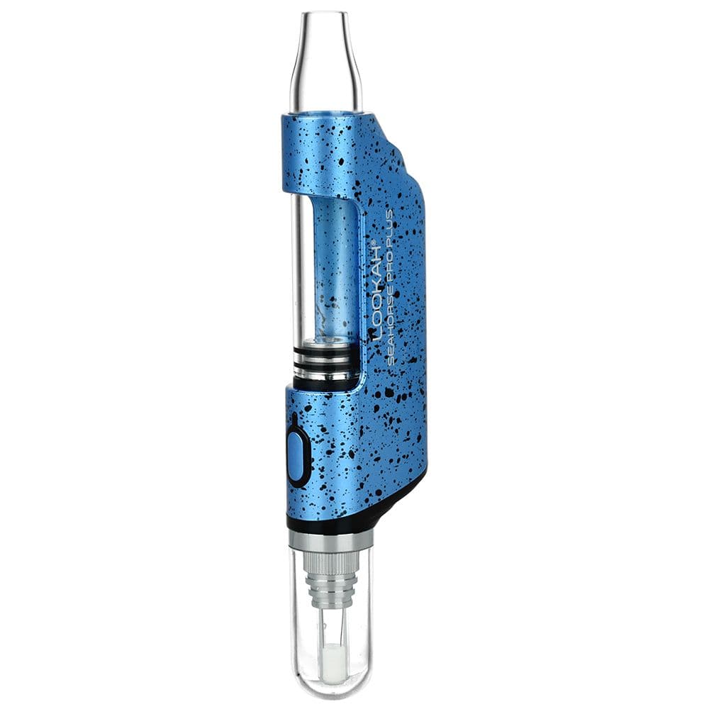 Lookah Vaporizer Blue/Black Seahorse PRO Plus Electric Dab Pen | Spatter Edition | 650mAh