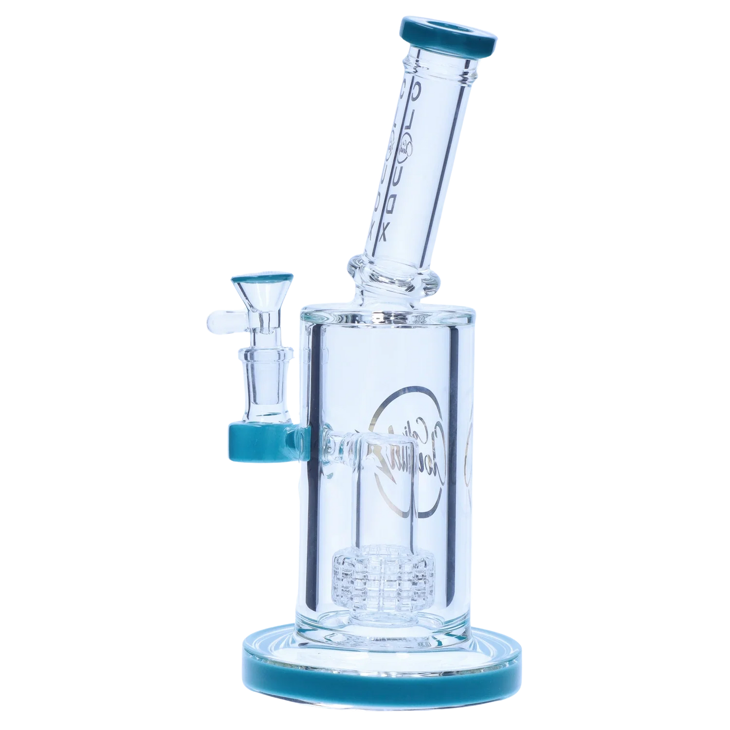 Showerhead with Coloured Accents Dual-Use Bong - Orange - 8 in.