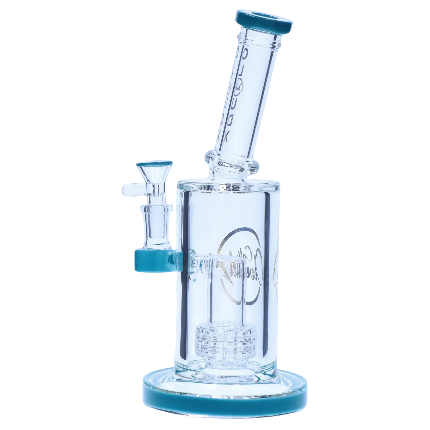 Showerhead with Coloured Accents Dual-Use Bong - Orange - 8 in.