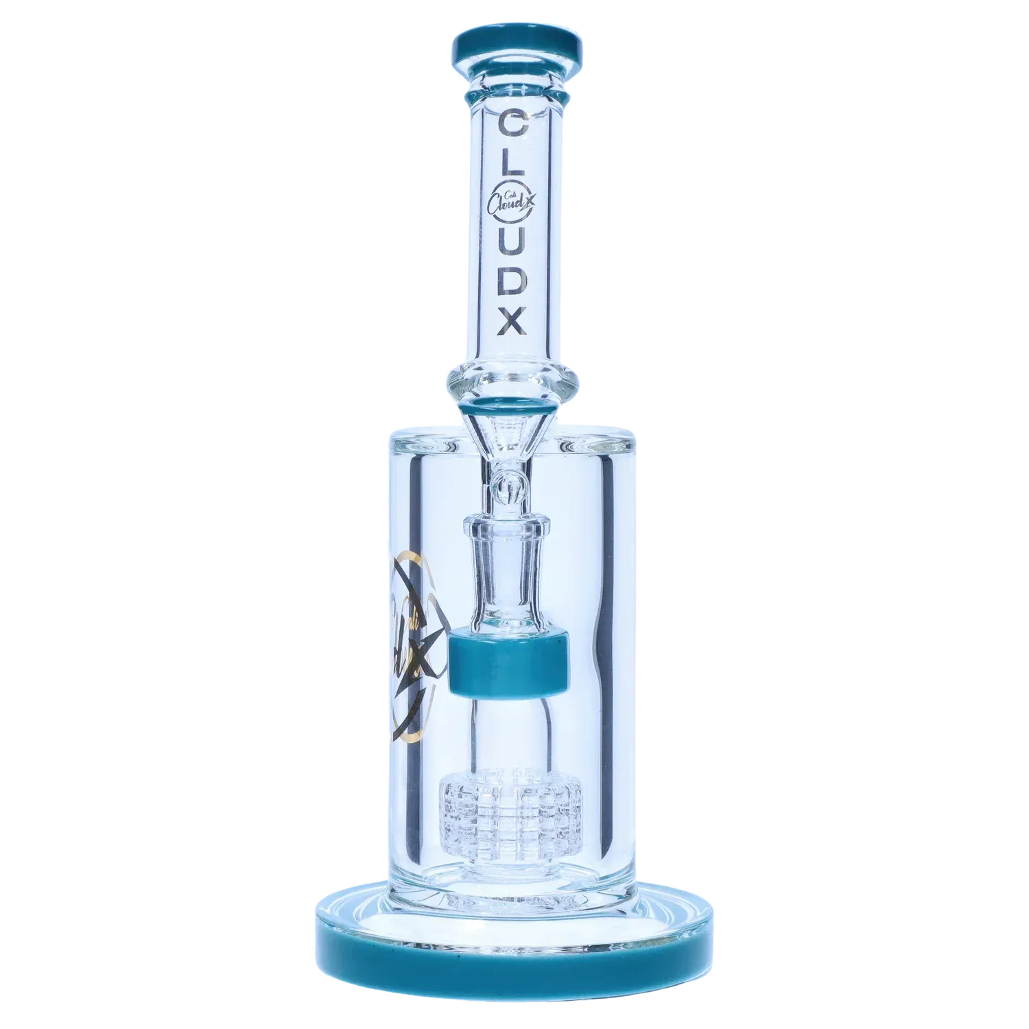 Showerhead with Coloured Accents Dual-Use Bong - Orange - 8 in.