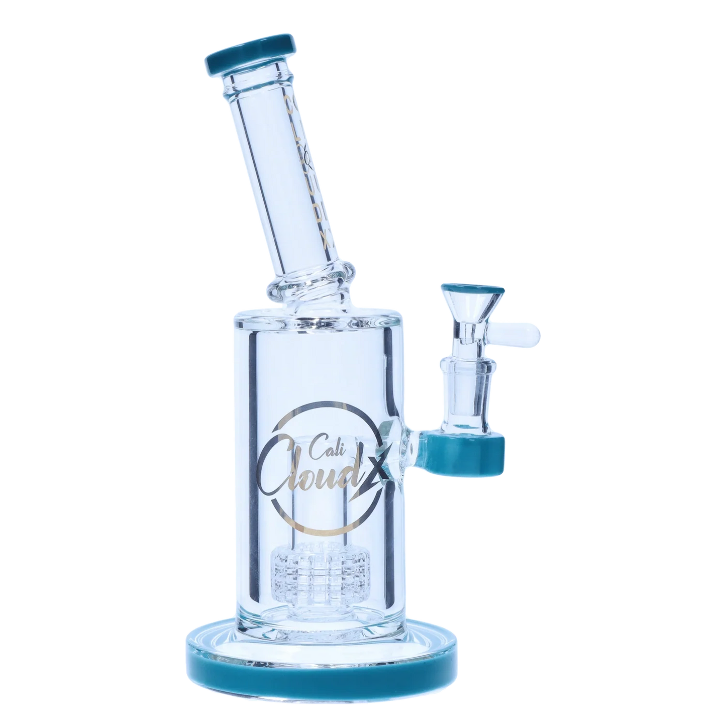 Showerhead with Coloured Accents Dual-Use Bong - Orange - 8 in.