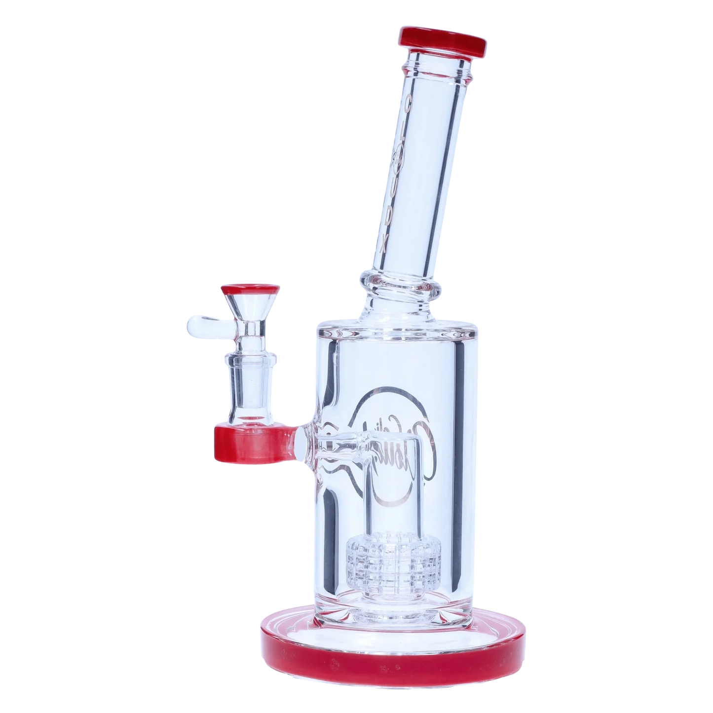 Showerhead with Coloured Accents Dual-Use Bong - Orange - 8 in.