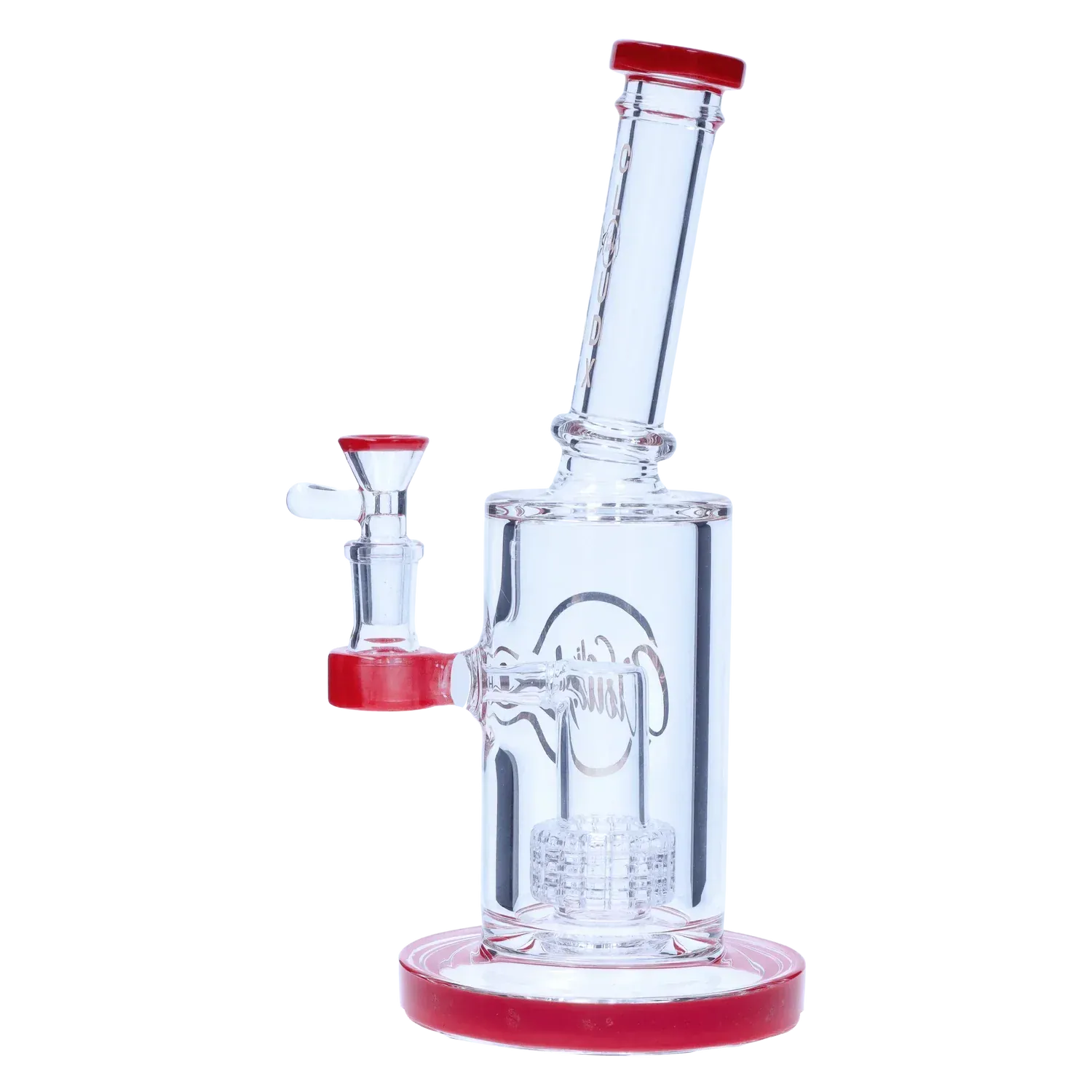 Showerhead with Coloured Accents Dual-Use Bong - Orange - 8 in.