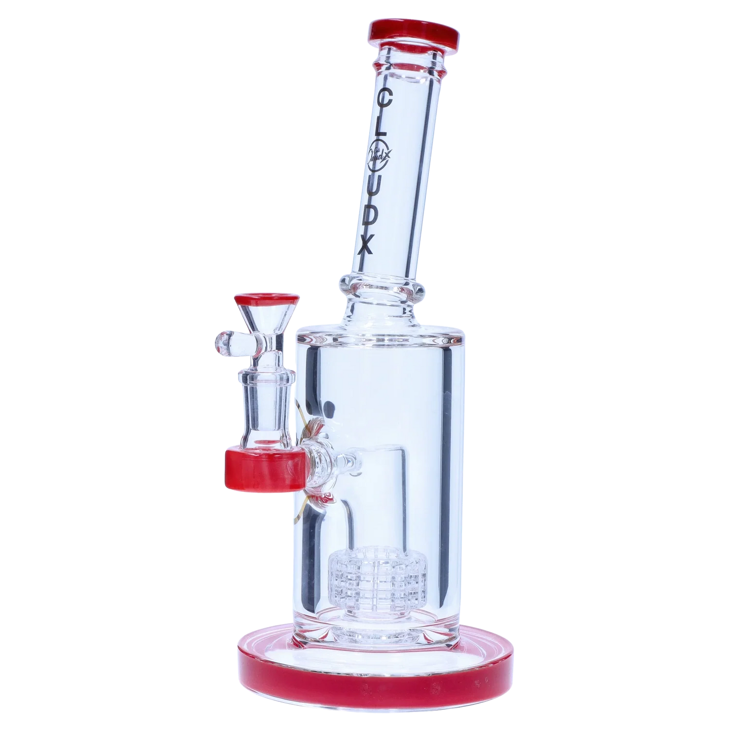 Showerhead with Coloured Accents Dual-Use Bong - Orange - 8 in.