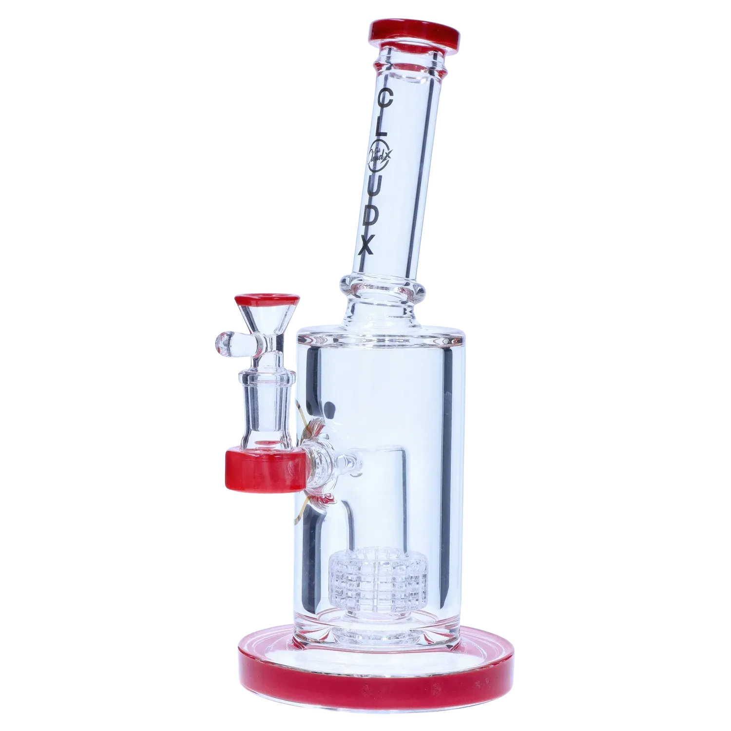 Showerhead with Coloured Accents Dual-Use Bong - Orange - 8 in.