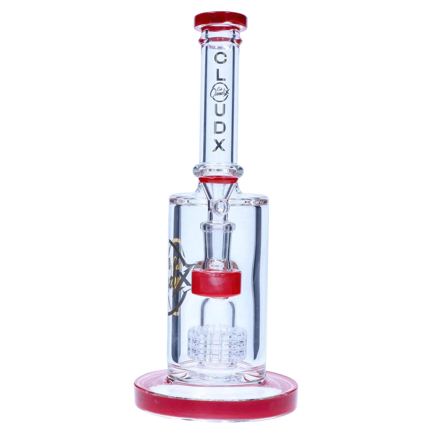 Showerhead with Coloured Accents Dual-Use Bong - Orange - 8 in.