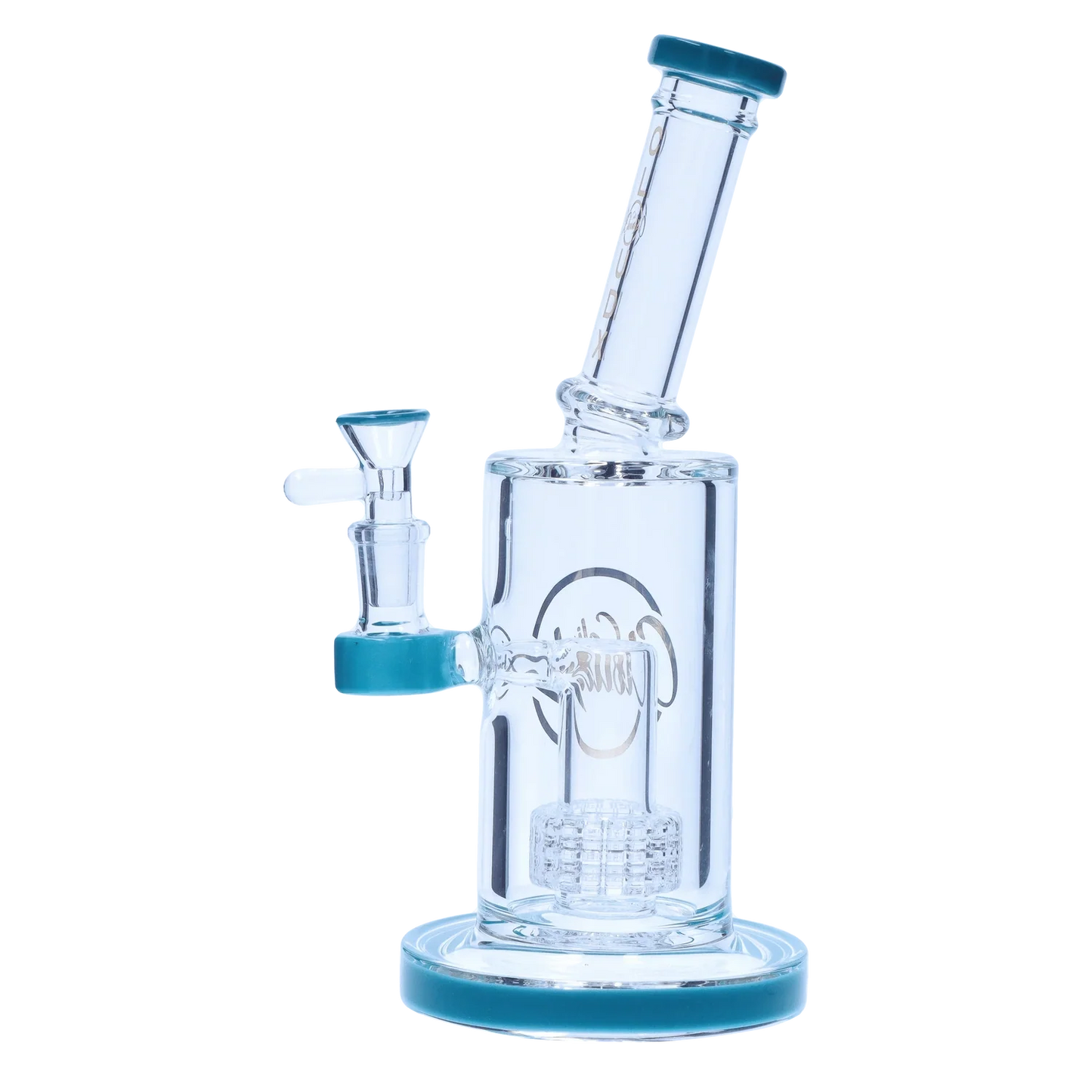 Showerhead with Coloured Accents Dual-Use Bong - Orange - 8 in.