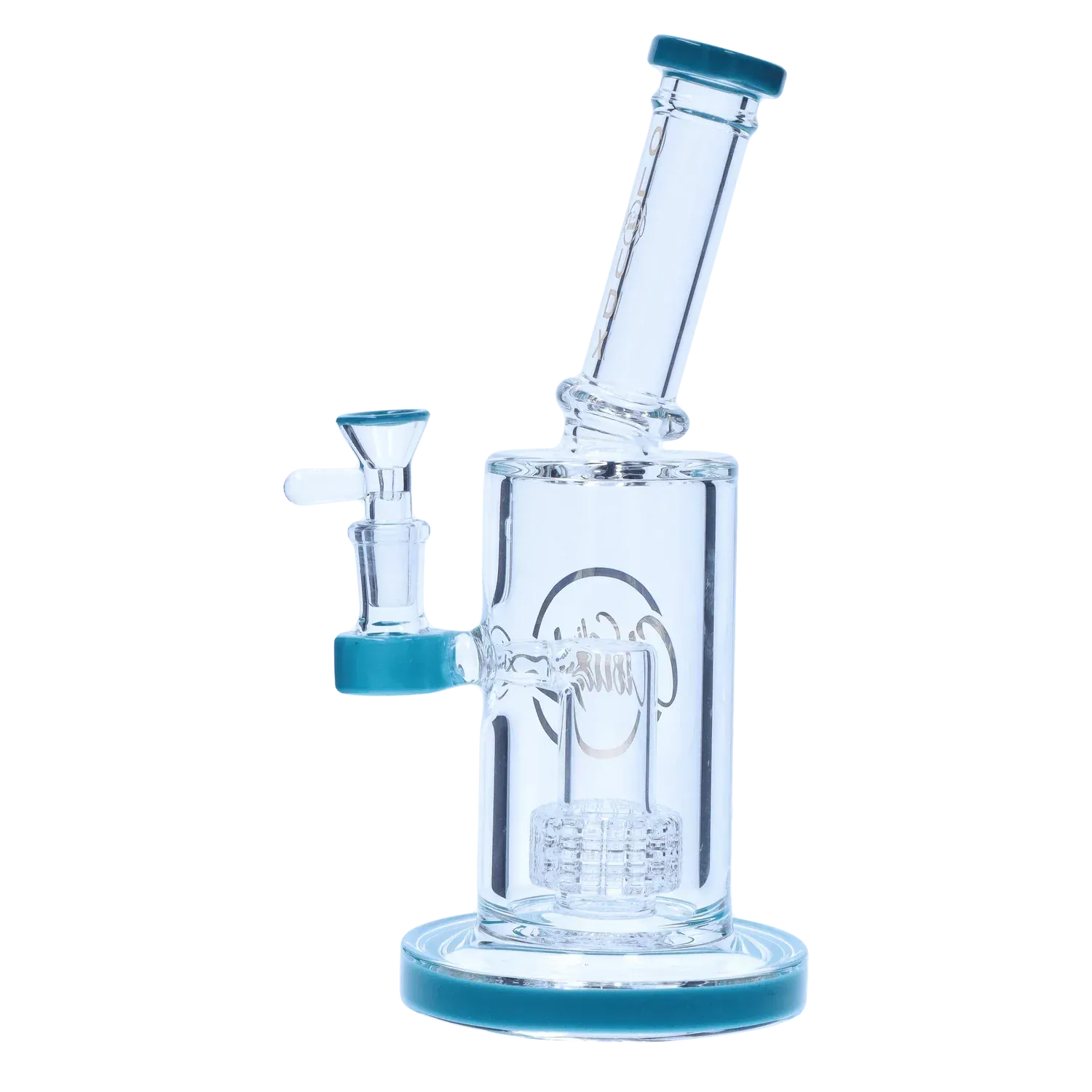 Showerhead with Coloured Accents Dual-Use Bong - Orange - 8 in.