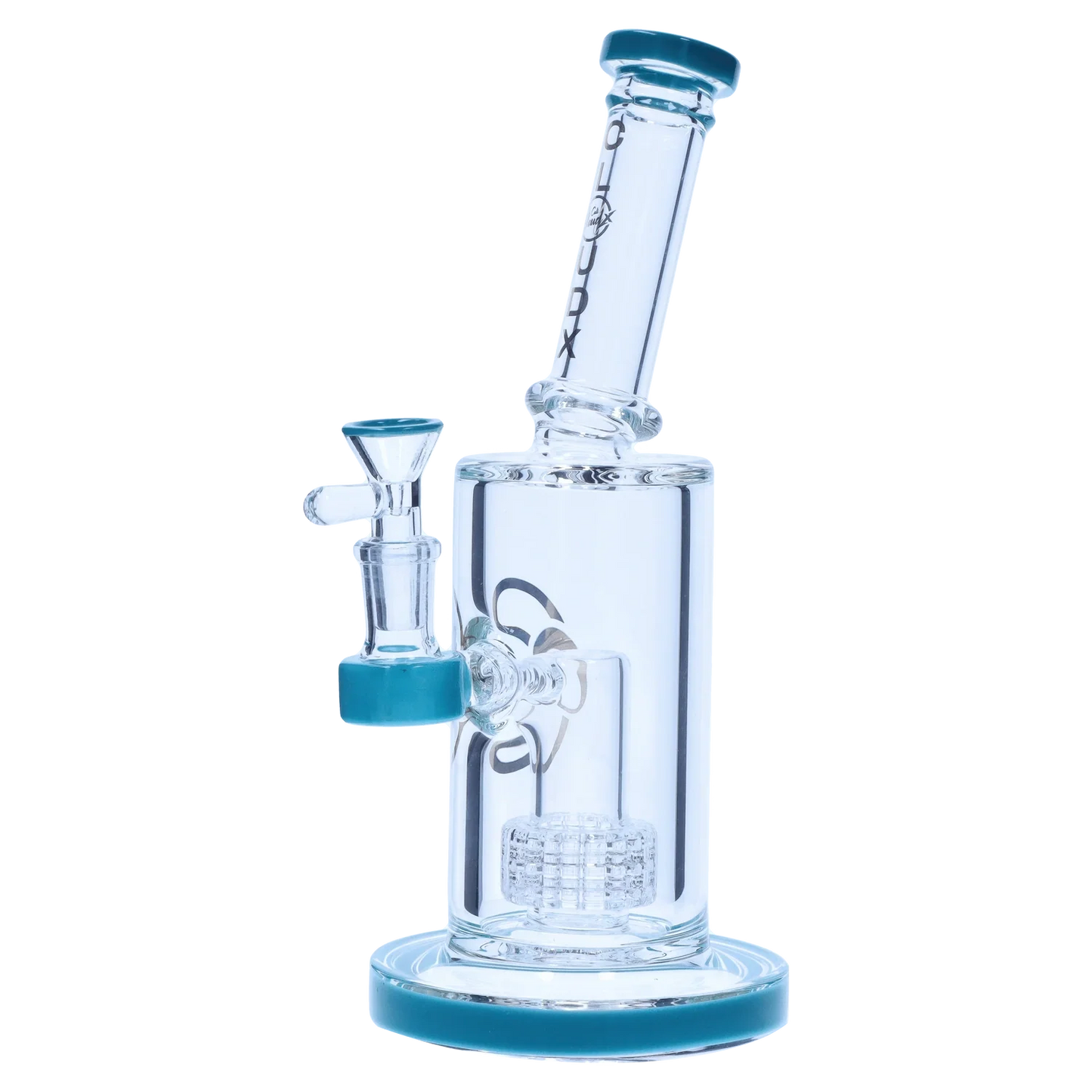 Showerhead with Coloured Accents Dual-Use Bong - Orange - 8 in.