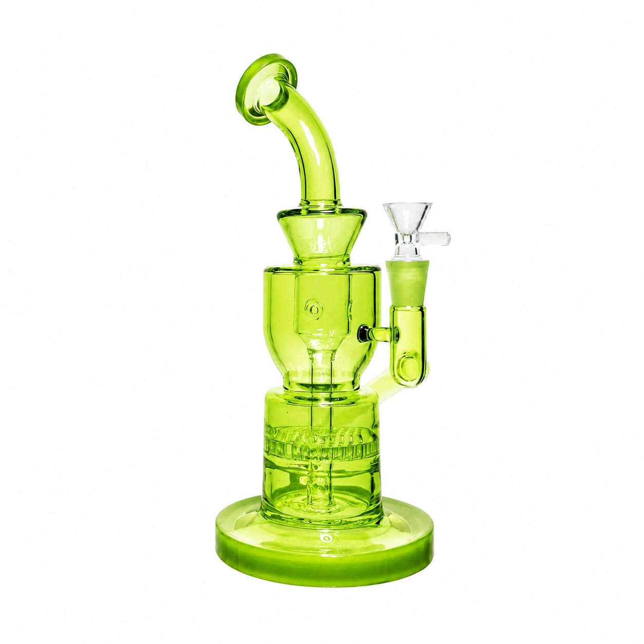 DHC Neon Beaker with Showerhead Percolator and Thick Base Bong