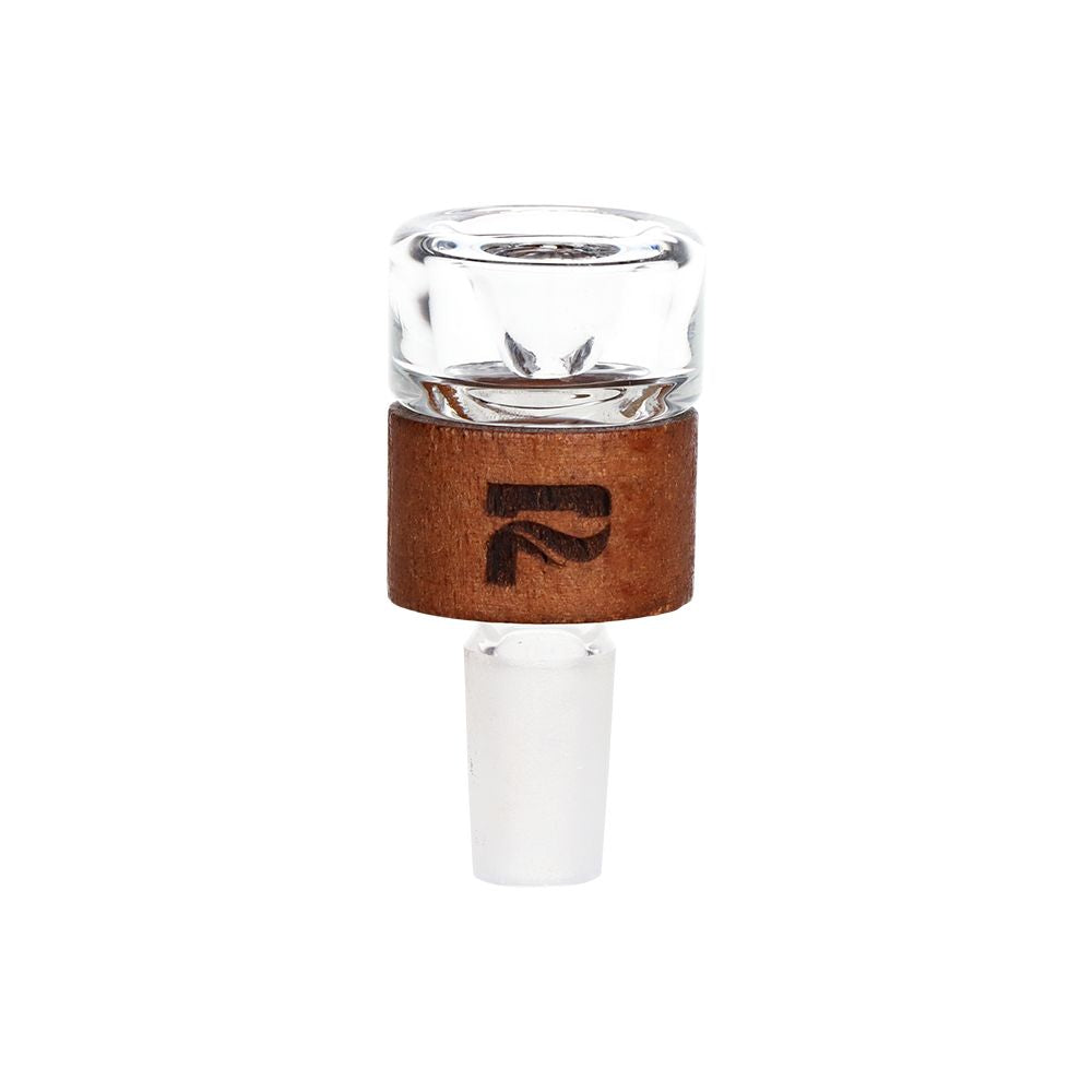 Pulsar Wood on Glass Straight Tube Bong - 14.25" / 14mm F