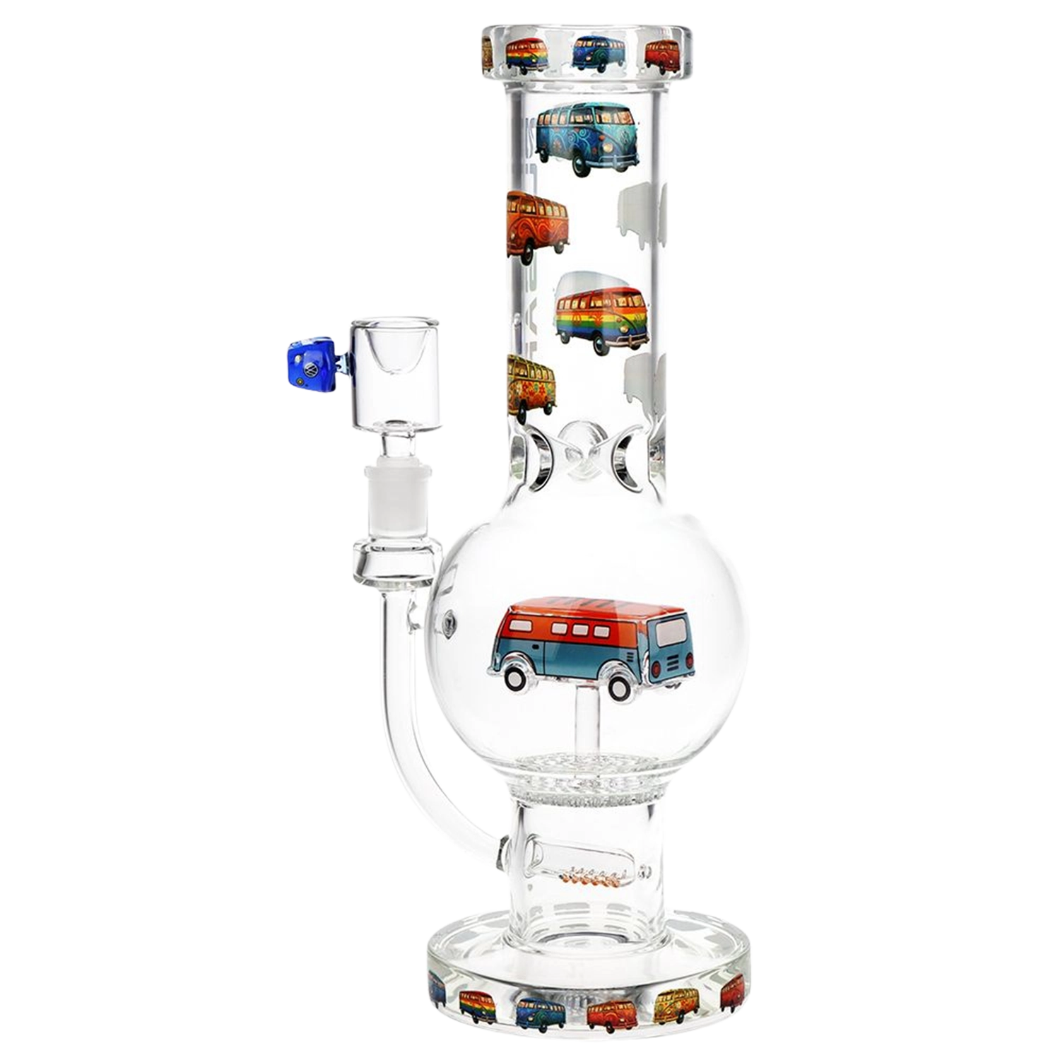 Pulsar VW Bus Bubble Base Glass Water Pipe - 12.25" / 14mm F