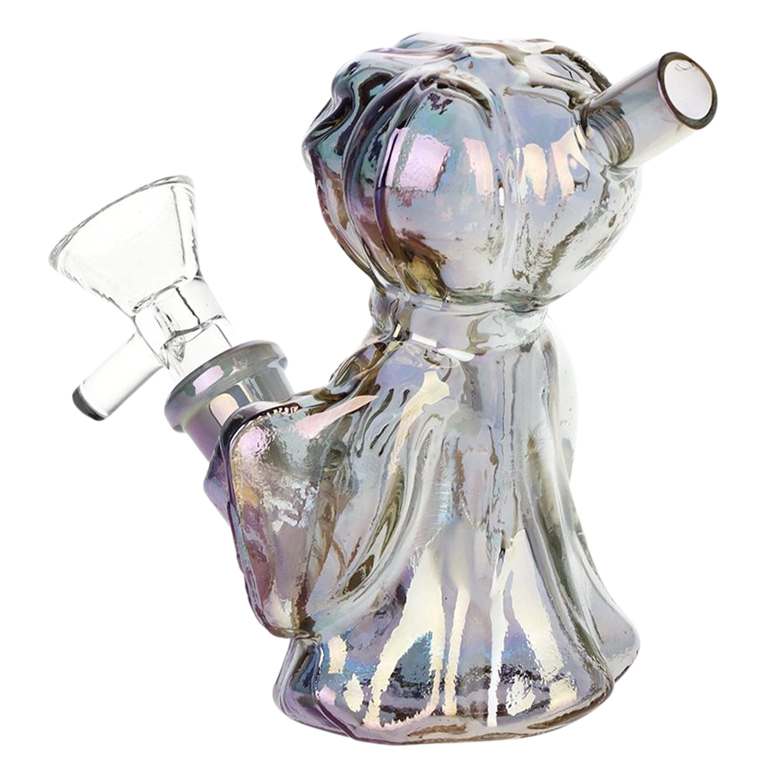 4CT BUNDLE - SeshGear Jack-O-Lantern Ghost Glass Bubbler - 4" / Assorted Colors
