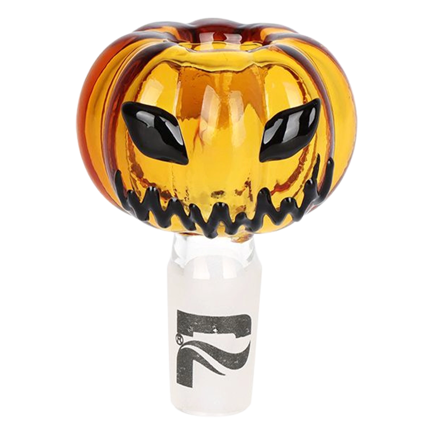 Pulsar Halloween Ball Herb Pipe Glow Duo - 10" / 14mm F
