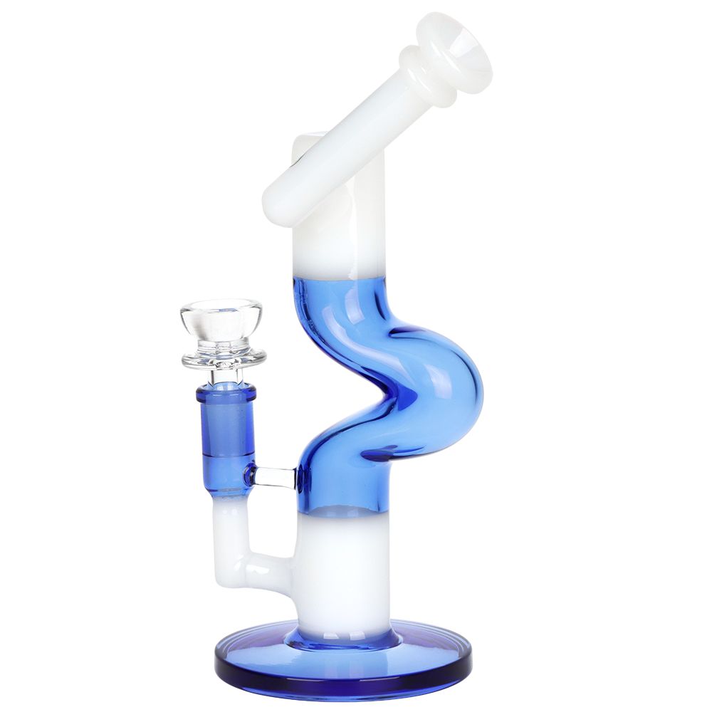 Pulsar Two-Tone U-Bend Tube Glass Bong - 9.5" / 14mm F
