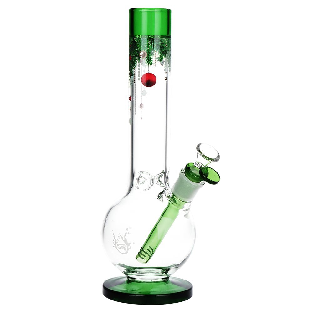 Pulsar Christmas Time Glass Bubble Base Bong - 11.75" / 14mm F