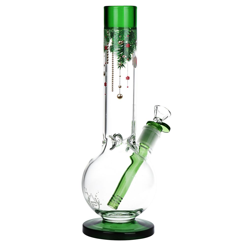Pulsar Christmas Time Glass Bubble Base Bong - 11.75" / 14mm F