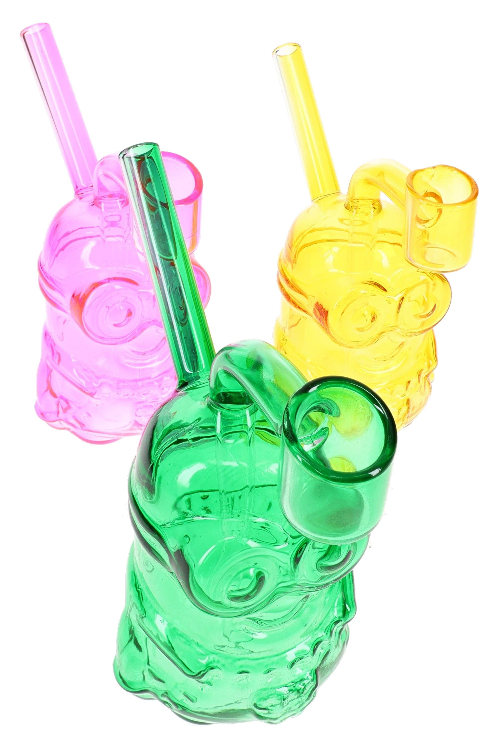 Primate Glass Glass Little Worker Dab Rig “Tiny Toiler” – 5″ – Assorted Colors