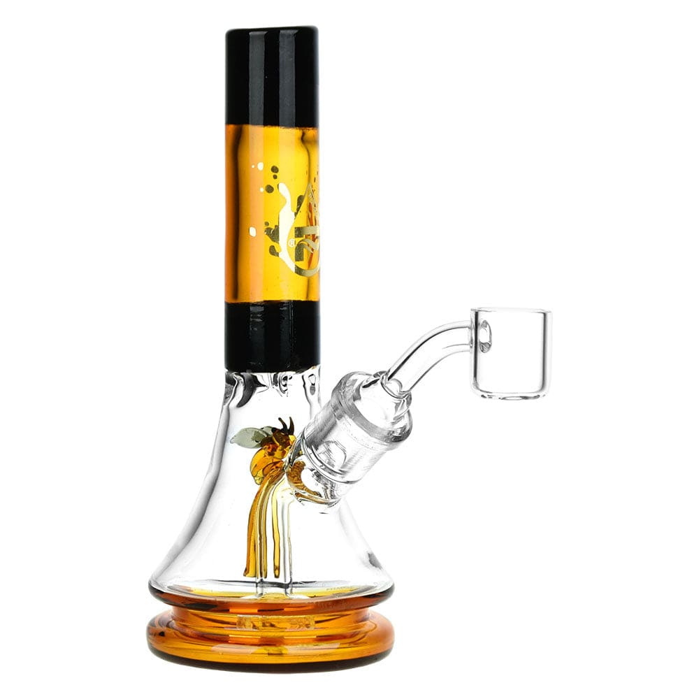 Pulsar Dab Rig Gold Buzzed Bee Mini Rig | 6.75"