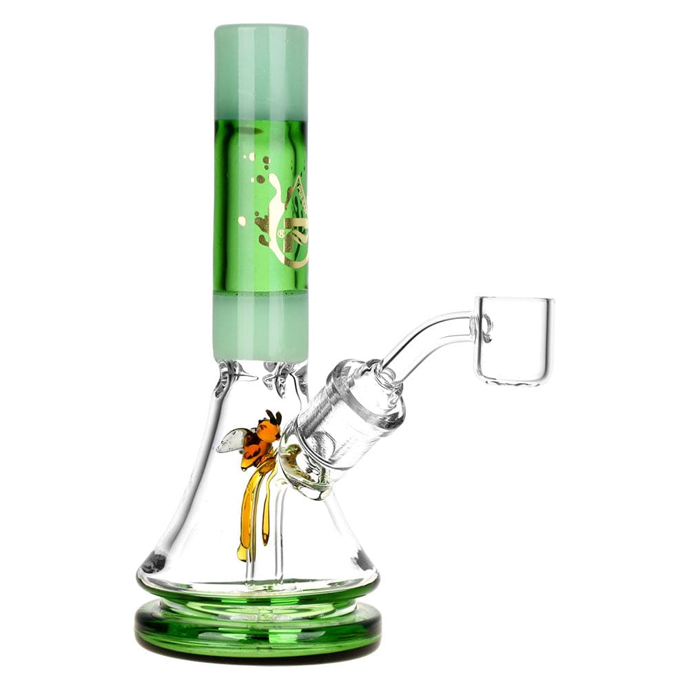 Pulsar Dab Rig Green Buzzed Bee Mini Rig | 6.75"