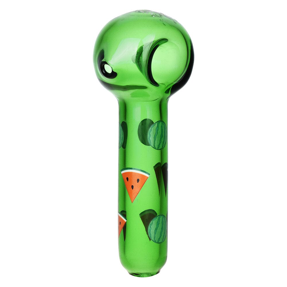 Pulsar Fruit Series Watermelon Zkittles Herb Pipe Glow Duo - 10" / 14Mm F