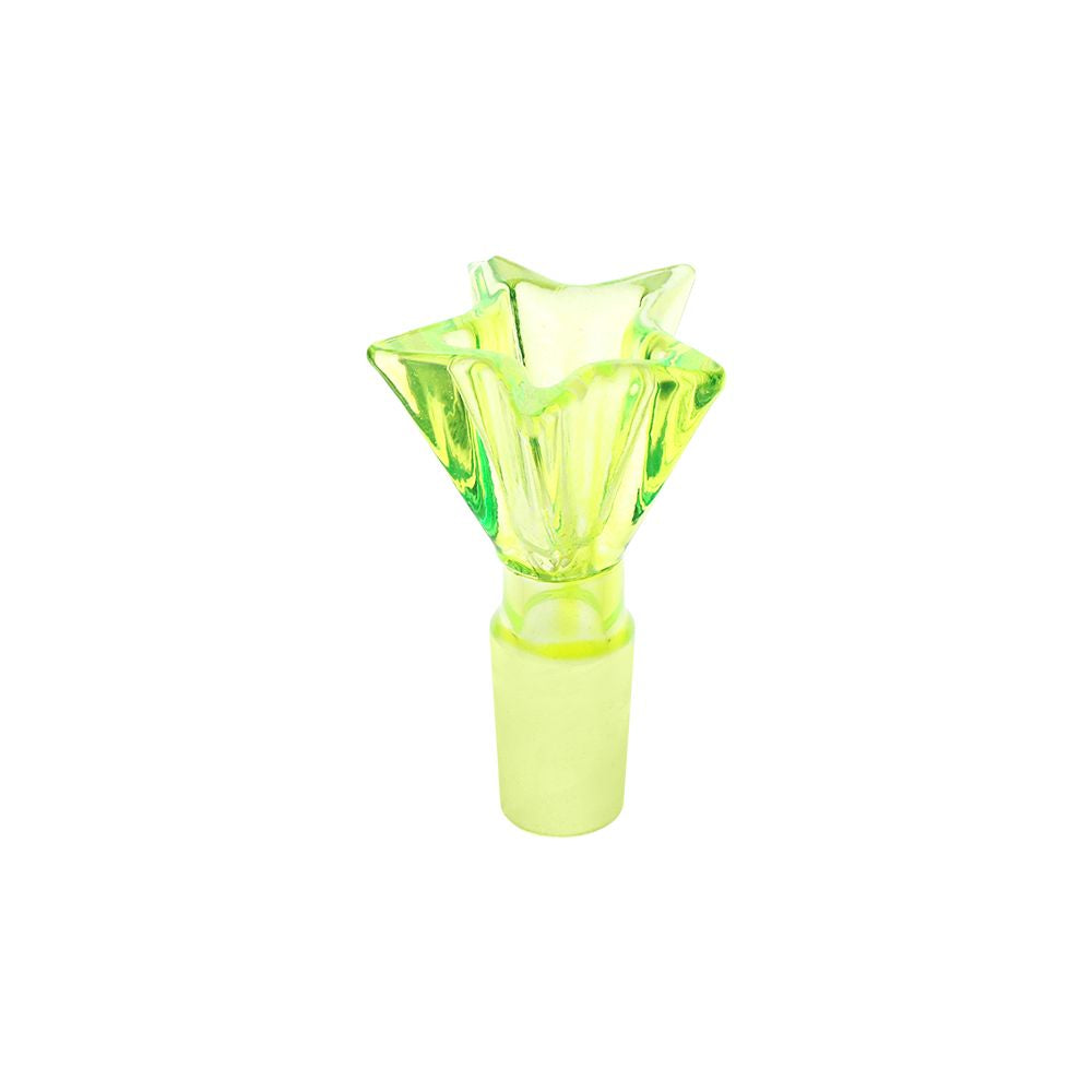 Pulsar Star Power Glass Bong - 6.5" / 14mm F / Green