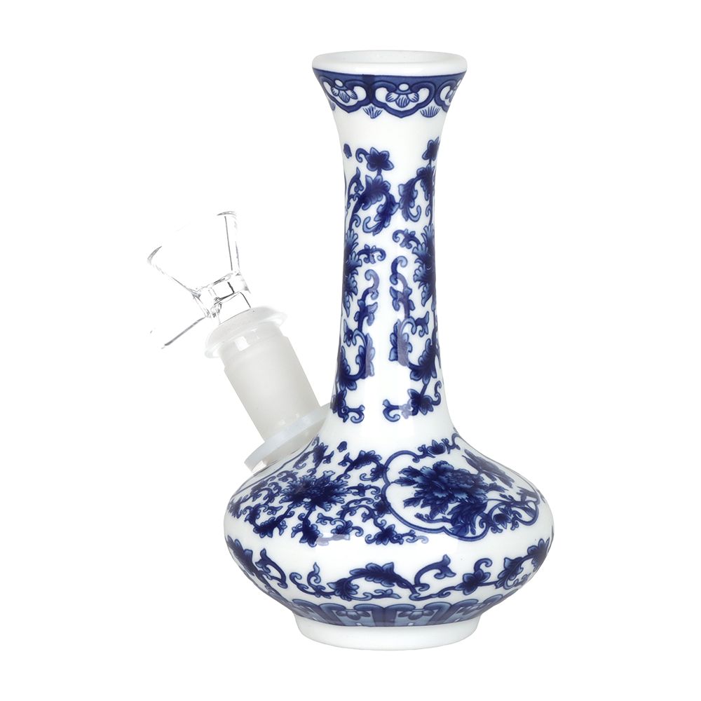 SeshGear Chinese Vase Ceramic Bong - 5.5" / 14mm F / Oval Base